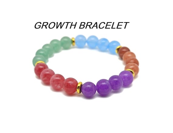 Growth Gemstone Bracelet - Handmade Crystal Bracelet - Men&Women Stretchy Bracelet - Gift for Her - Choose Your Bracelet - YY1048