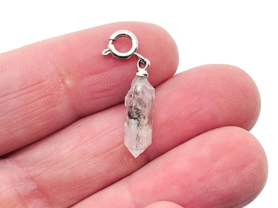 Herkimer Diamond Pendant – Birthstone pendant - Natural Herkimer Diamond – Making Jewelry - NC1315