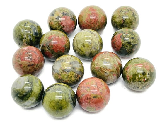 Unakite Sphere Crystal - Sphere Unakite Ball - Crystal Sphere -Natural Healing Stone - Sphere Gemstone – 16mm - SP1070