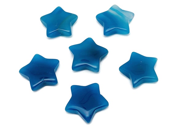Blue Agate Star Gemstone - Star Gemstone – Healing Stone - Natural Star Gemstone - Star Gemstone - 3cm - ST1060