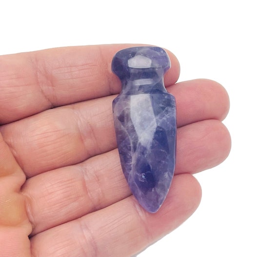 Amethyst Mini Sword Dagger Gemstone - Sword Carved Crystal - Crystal Energy - Mineral specimen - Crystal Gifts - SW1003