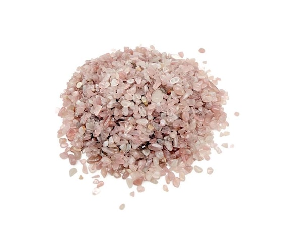 Madagascar Rose Quartz Chips – Crystal Chips – Semi Tumbled Chips - Bulk Crystal - 2-6mm  - CP1269