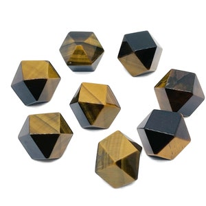 Tiger Eye Polyhedron Crystal - Crystal Polyhedron Carving  - Polished Polyhedron - 2cm - PL1001