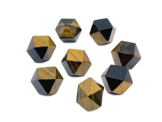 Tiger Eye Polyhedron Crystal - Crystal Polyhedron Carving  - Polished Polyhedron - 2cm - PL1001