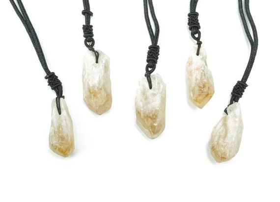 Citrine Necklace Gemstone - Crystal Pendant - Crystals Healing - Gifts - NC1011