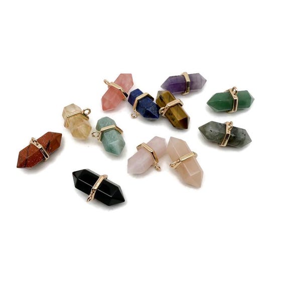 Double Terminated Crystal Pendant – Natural Gemstone Point - NCMIX