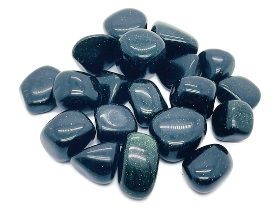 Green GoldStone Tumbled Stone  – Green GoldStone  Crystal – Loose Gemstones - Natural Green GoldStone  - TU1193
