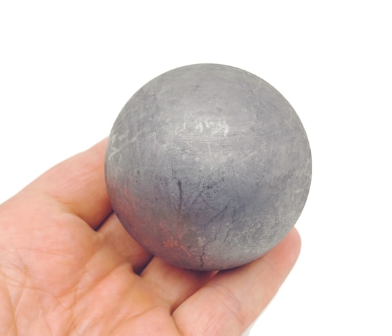 Shungite Sphere Stone A++ – Crystal Ball - Healing Crystal Stones – Crystal Décor – 55-60mm - TO1009
