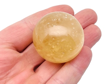 Citrine Sphere Stone A++ – Crystal Ball - Healing Crystal Stones – Crystal Décor – 40-50mm - BA1035