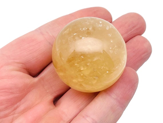 Citrine Sphere Stone A++ – Crystal Ball - Healing Crystal Stones – Crystal Décor – 40-50mm - BA1035