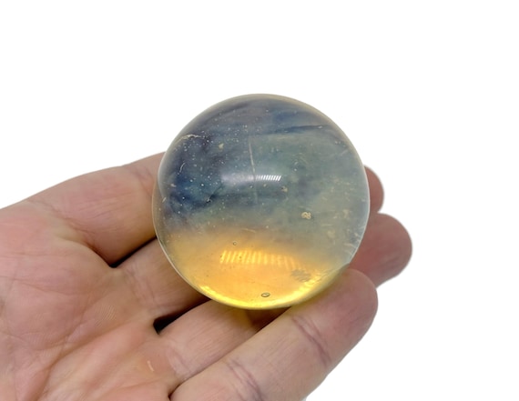 Yellow Smelting Sphere Stone A++ – Crystal Ball - Healing Crystal Stones – Crystal Décor – 40-50mm - BA1056