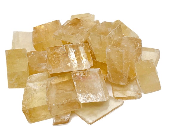 Iceland Spar Calcite Raw Stone - Rough Iceland Spar Calcite Chunk – Heal Crystal – RA1108