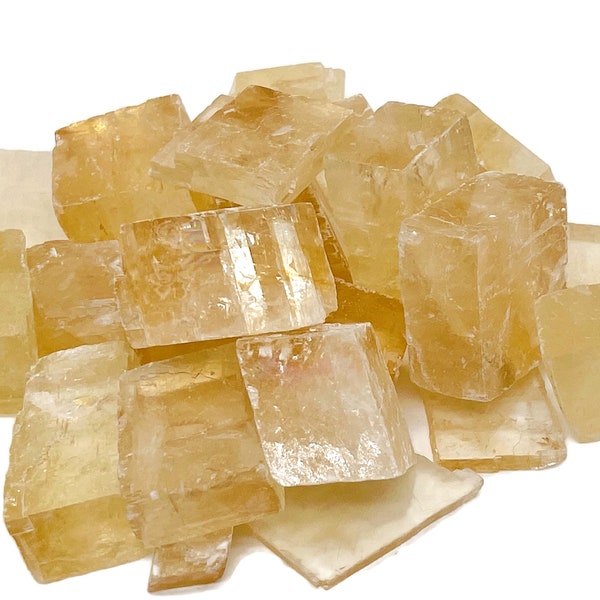 Iceland Spar Calcite Raw Stone - Rough Iceland Spar Calcite Chunk – Heal Crystal – RA1108