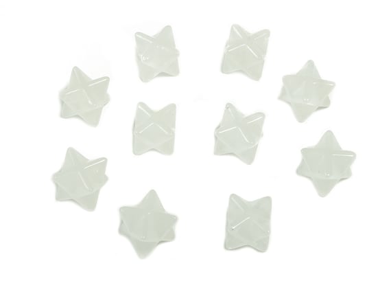 Clear Quartz Merkaba – Mini Merkaba Crystal Quartz - Clear Quartz Gemstone – Merkaba Carving – Star Carving – 1.3Cm – ME1008