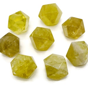 Citrine Polyhedron Crystal - Crystal Polyhedron Carving - Polished Polyhedron -  2cm - PL1011
