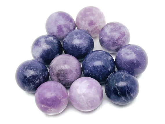 Lepidolite Sphere Gemstone – Crystal Sphere - Healing Stone – Crystal Ball – Crystal Décor – 20mm - SP1012