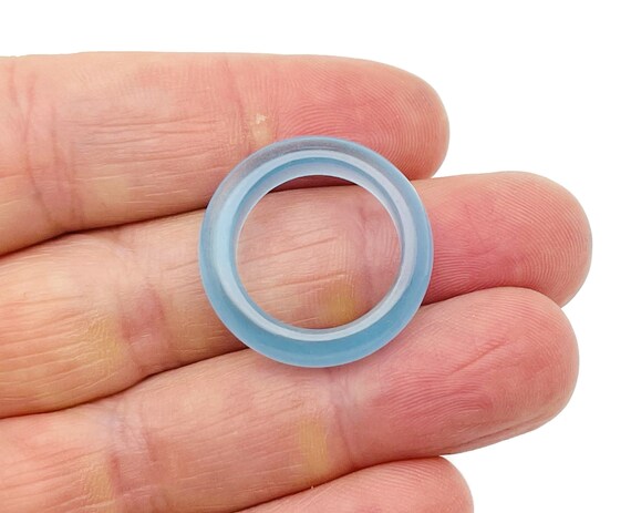 Blue Cats Eye Ring - Crystal Ring – Cats Eye Charms - Jewelry Making Supplies - RI1028