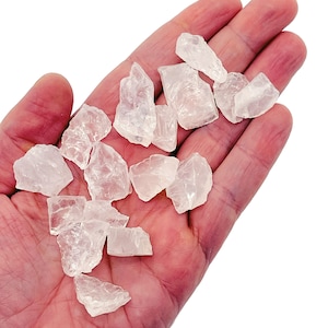 Clear Quartz Raw Stone – Crystal Healing Rough Stone Gemstone- Clear Quartz Crystal – 0.6 - 1.2 Inch – RA1110