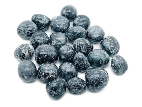 Indigo Gabbro Tumbled Stone - Polished Indigo Gabbro Gemstone - Meditation Stone – Good Mood - TU1213