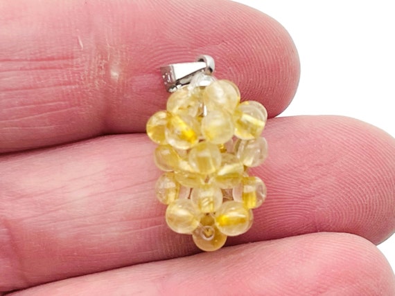 Citrine Grape Pendant - Citrine Grape Earring - Crystal Grape - Crystal Gifts - NC1295