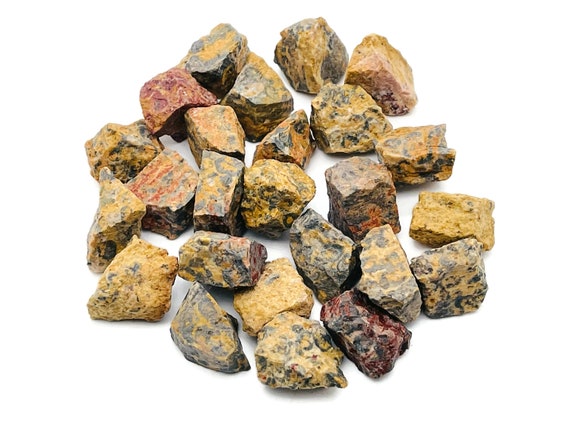 Leopard Skin Jasper Raw Stone - Rough Leopard Skin Jasper Chunk – Chakra Crystal – RA1270