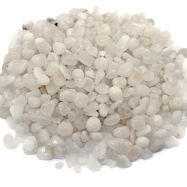 White Marble Chips – Crystal Chips – Semi Tumbled Chips - Bulk Crystal - 5-7mm - CP1174