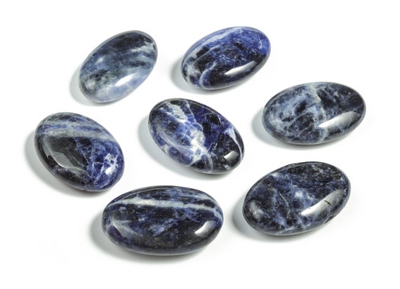 Sodalite Palm Stone - Sodalite Crystals - Sodalite Stone - Crystal Healing – 45x35mm - PA1010