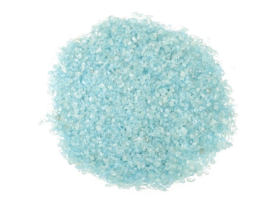 Aquamarine Chips - Healing Gemstones - Bulk Aquamarine Chips - Gemstone Chips - Natural Aquamarine Crystal Chips - 2-6mm - CP1020