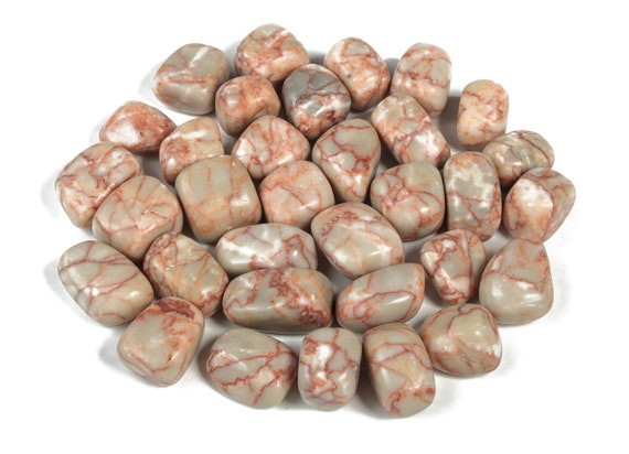 Red Network Jasper Tumbled Stone - Red Picasso Jasper Gemstone - Loose Gemstone - Natural Gemstone - TU1088