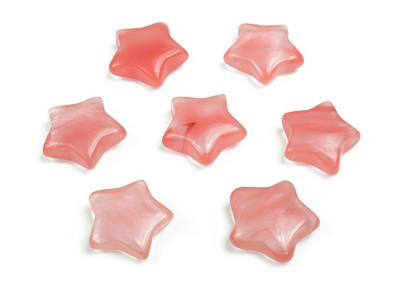 Cherry Quartz Star Gemstone – Star Carving Star –Natural Stone – Healing crystal – 3cm –ST1032