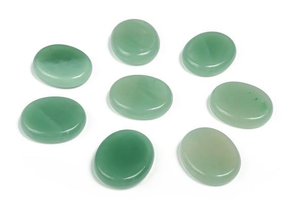 Aventurine Flat Disk - Slab Natural Stone – Flat Stone - Worry Stone - Healing Crystals – 30x25x7 - FL1041