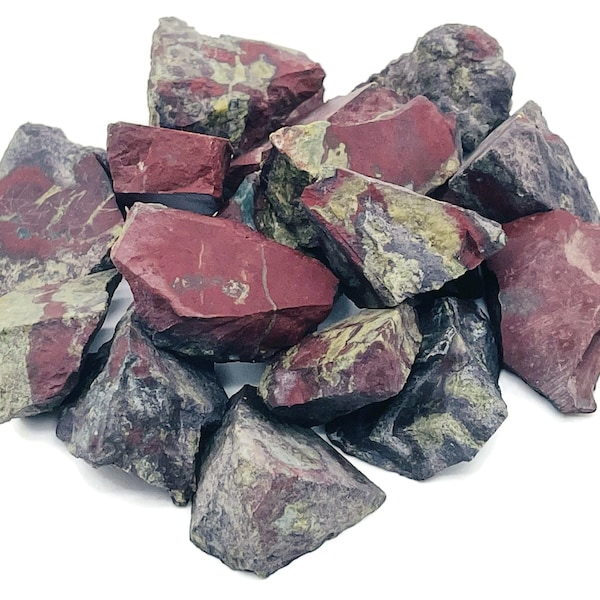 Dragon Blood Jasper Raw Stone - Rough Dragon Blood - Natural Raw Crystal - Pocket Crystal - Healing Stone – RA1076