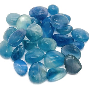 Blue Fluorite Tumbled Stone – Blue Fluorite Crystal Stone - Gemstone - Crystal – Healing Stone – TU1212