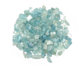 Aquamarine Chips - Healing Gemstones - Bulk Aquamarine Chips - Gemstone Chips - Natural Aquamarine Crystal Chips - 5-8mm - CP1127