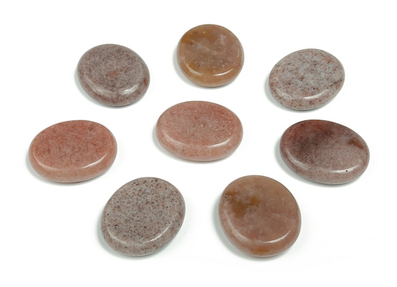 Purple Aventurine Flat Disk - Slab Natural Stone – Flat Stone - Worry Stone - Healing Crystals – 30x25x7 - FL1033
