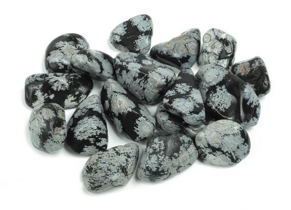 Snowflake Obsidian Tumbled Stone –Snowflake Obsidian Crystal –  Polished Stone – Gemstone - TU1146