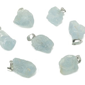 Pendentif célestite - Pendentif en cristal - Colliers naturels - Accessoires pour fabrication de bijoux - NC1025