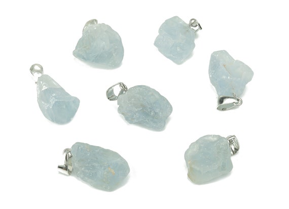 Celestite Pendant - Crystal Pendant – Natural Necklaces - Jewelry Making Supplies - NC1056