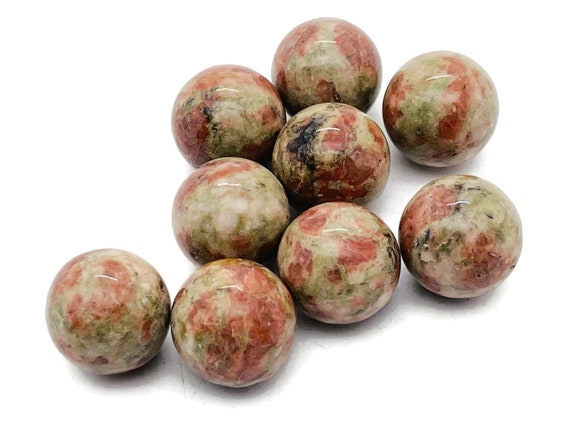 SunStone Sphere Stone – Crystal Ball - Healing Crystal Stones – Crystal Décor – 2cm - SP1081