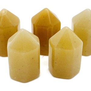 Yellow Aventurine Obelisk Tower – Gemstone Tower – Tower Crystal – Hand Carved Crystal Point – Healing Crystal – 25mm – TW1085