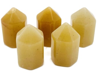 Yellow Aventurine Obelisk Tower – Gemstone Tower – Tower Crystal – Hand Carved Crystal Point – Healing Crystal – 25mm – TW1085
