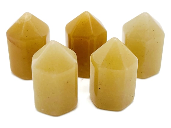 Yellow Aventurine Obelisk Tower – Gemstone Tower – Tower Crystal – Hand Carved Crystal Point – Healing Crystal – 25mm – TW1085