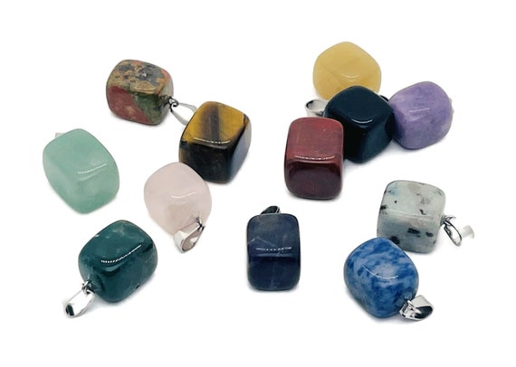 Tumbled Gemstone Pendant - Crystal Pendant - Love Stone Pendant - Pendants of Surprise - NCMIX