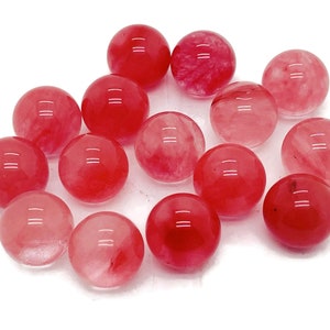 Cherry Quartz Sphere Crystal - Sphere Cherry Quartz Ball - Crystal Sphere -Natural Healing Stone - Sphere Gemstone – 16mm - SP1067