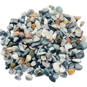 Hawk Eye Chips - Gemstone Chips – Crystal Semi Tumbled Chips - Bulk Crystal - 5-7mm - CP1229
