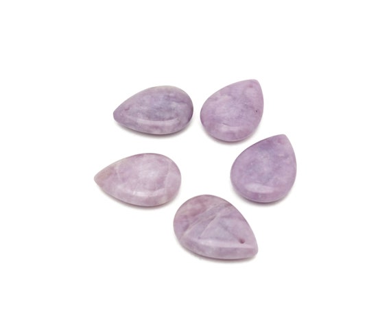 Lepidolite Dainty Drop Crystal Pendants - Gemstone Necklace Pendant - Luxury Jewelry - DIY Jewelry Making - NC1647