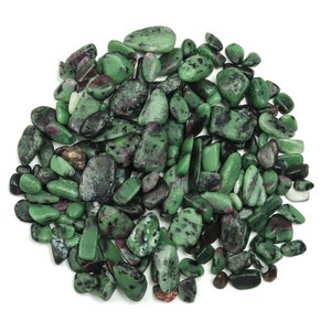 Ruby Zoisite Chips - Gemstone Chips - Crystal Semi Tumbled Chips - Bulk Crystal - 7-15mm - CP1145