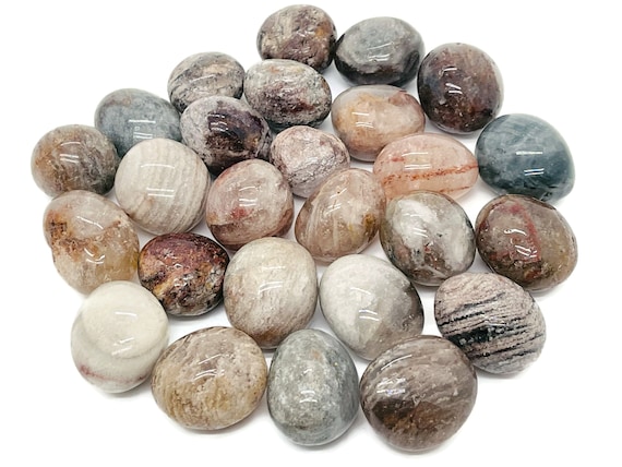 Garden Quartz Tumbled Stone - Lodolite Crystal Stones – Garden Quartz Stone – Polished Garden Quartz – Healer Stone – TU1042