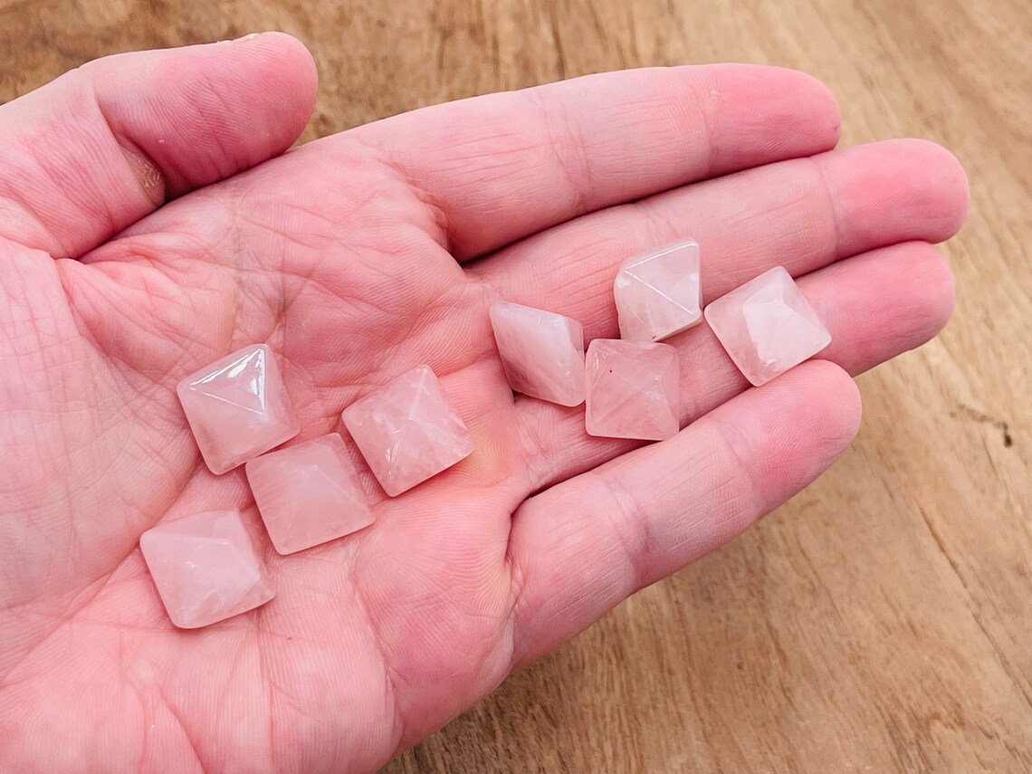 Py61001 Rose Quartz Pyramid Crystal – Crystal Pyramid – Healing Crystal ...