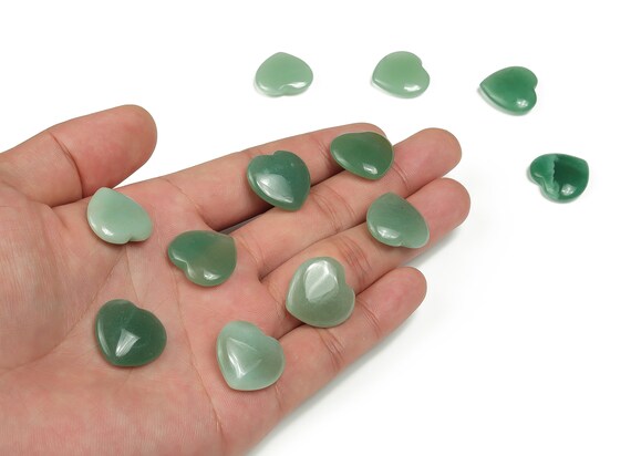 アベンチュリン ハート ジェムストーン フラット - ハート クリスタル